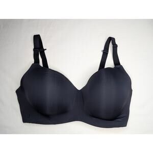 Harper Wilde Bra 38DDD Black Wireless Molded Cup Adjustable Straps 4-Hook Lux